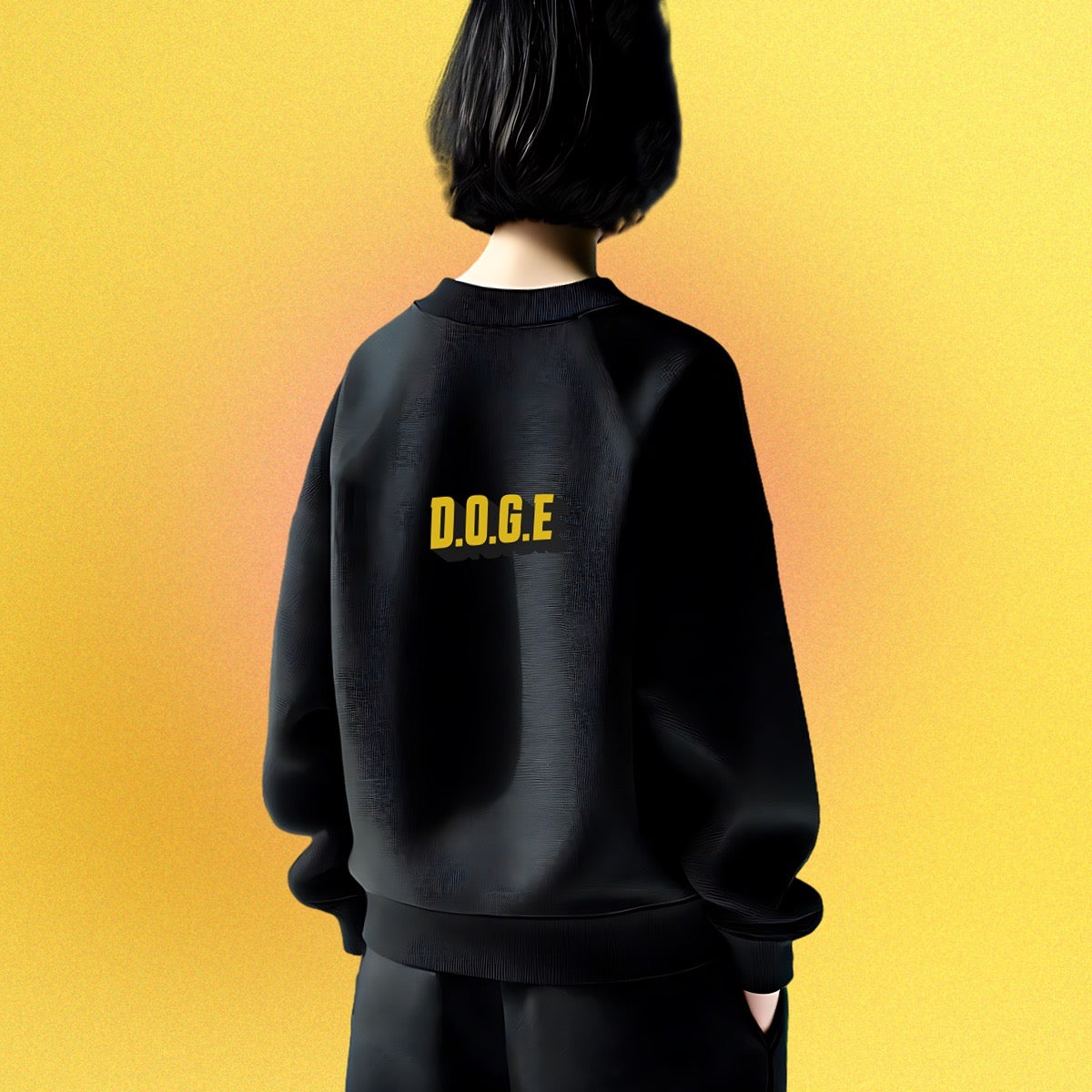 Basic unisex sweater DOGE "Elon Musk x Doge"