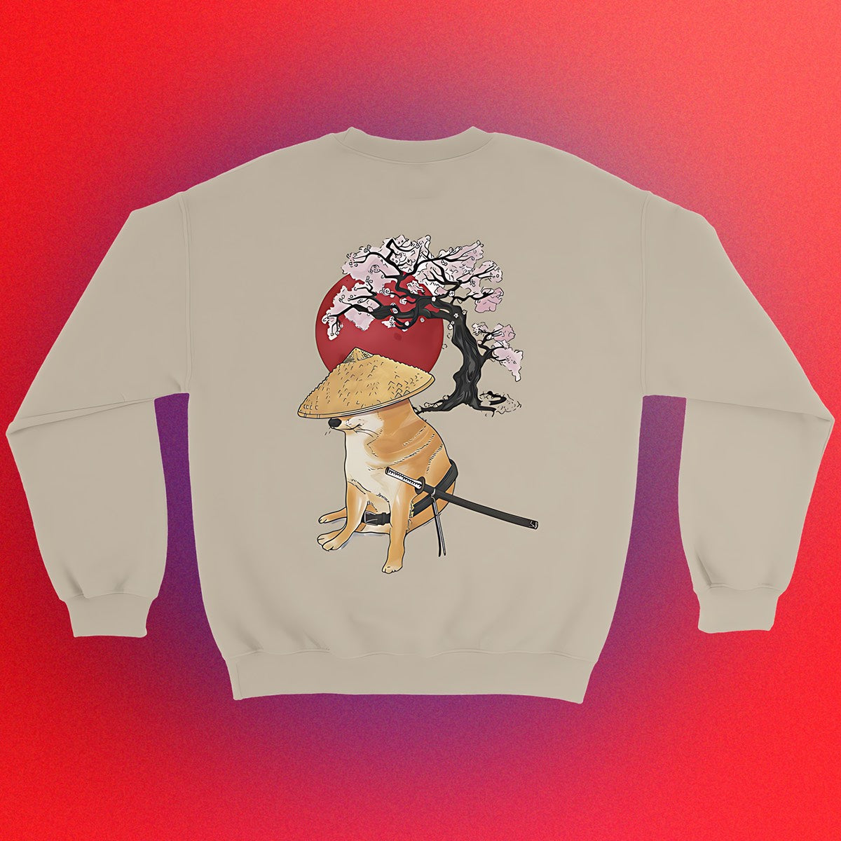 Basic sweater "Doge Samurai" unisex