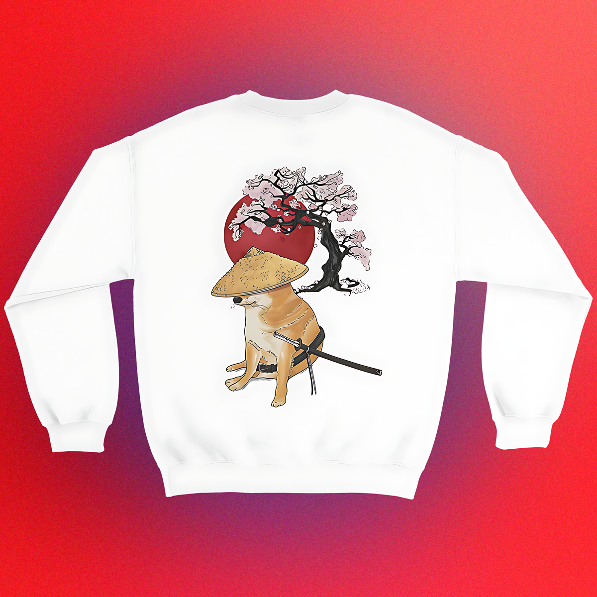 Basic sweater "Doge Samurai" unisex