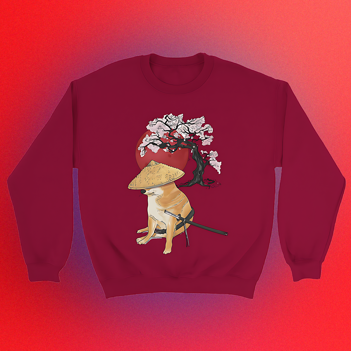 Basic sweater "Doge Samurai" unisex