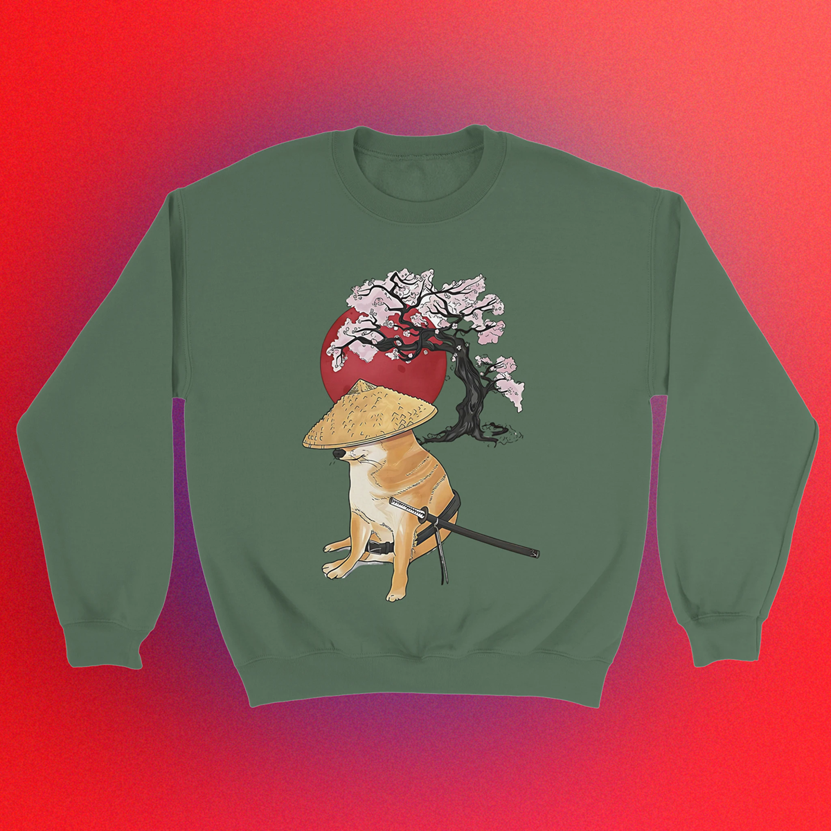 Basic sweater "Doge Samurai" unisex