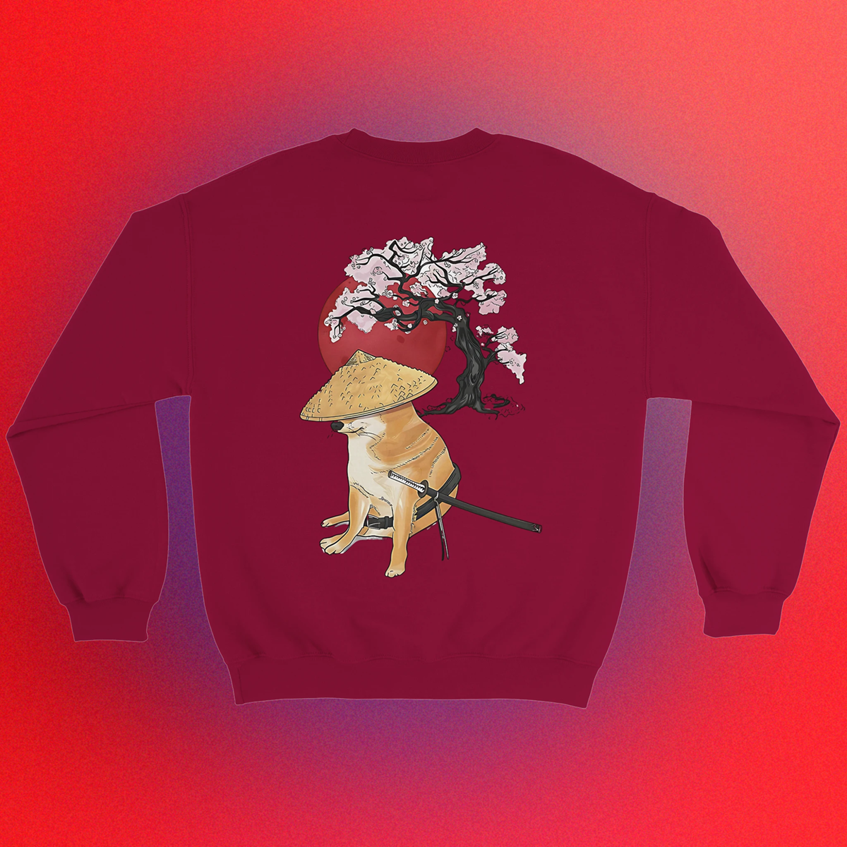 Basic sweater "Doge Samurai" unisex