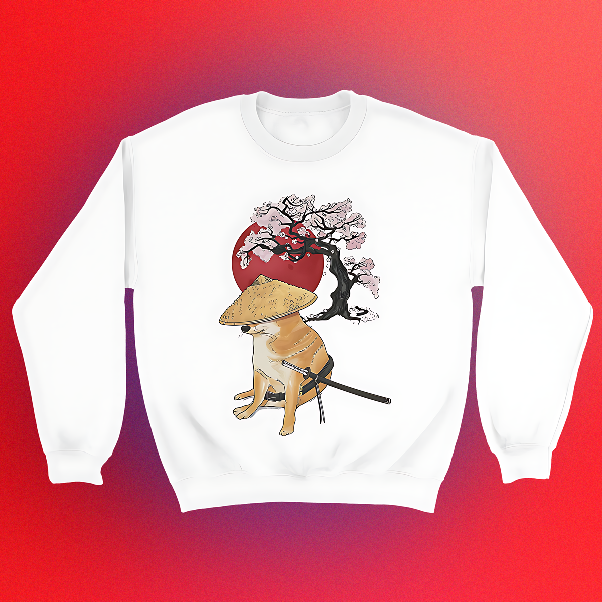 Basic sweater "Doge Samurai" unisex