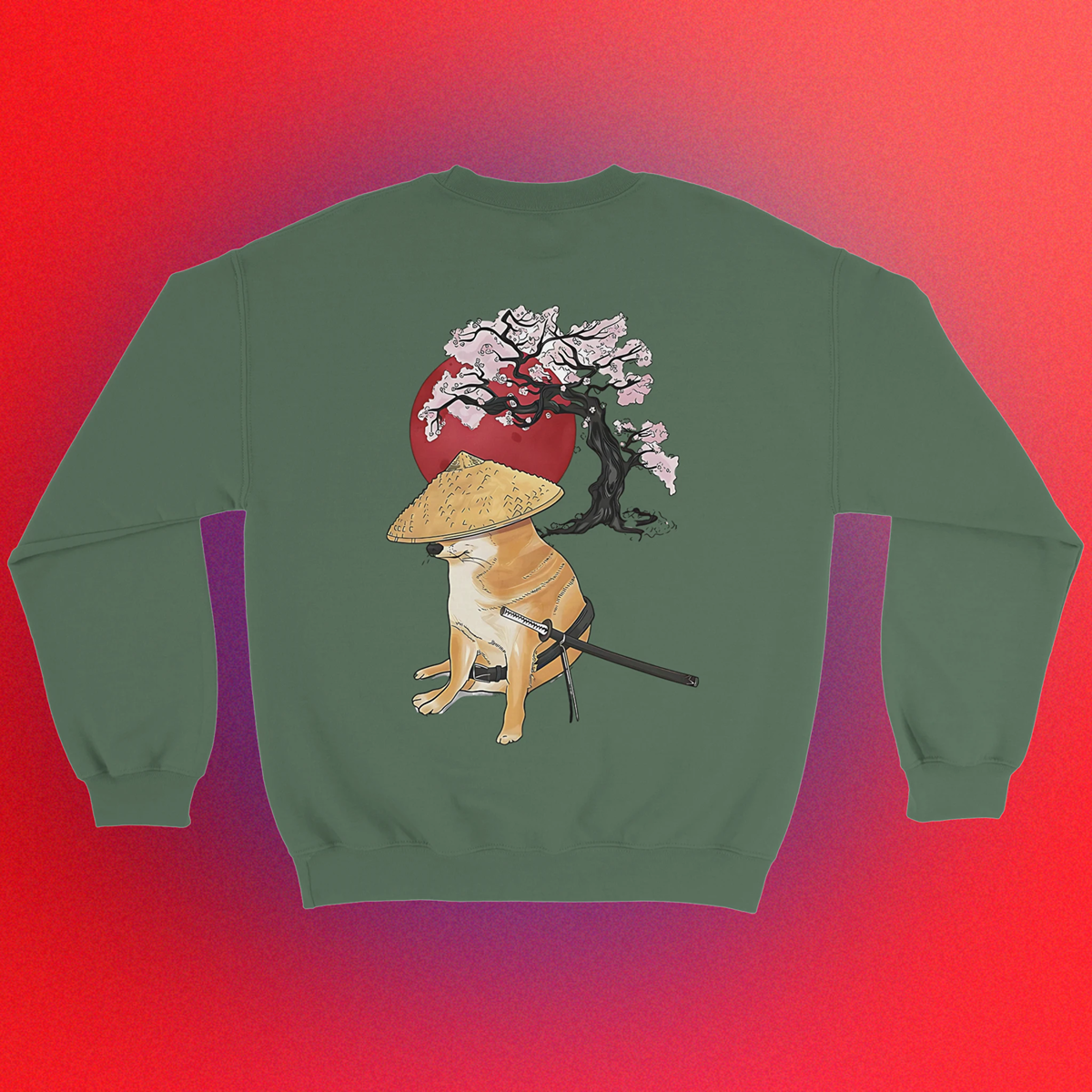 Basic sweater "Doge Samurai" unisex