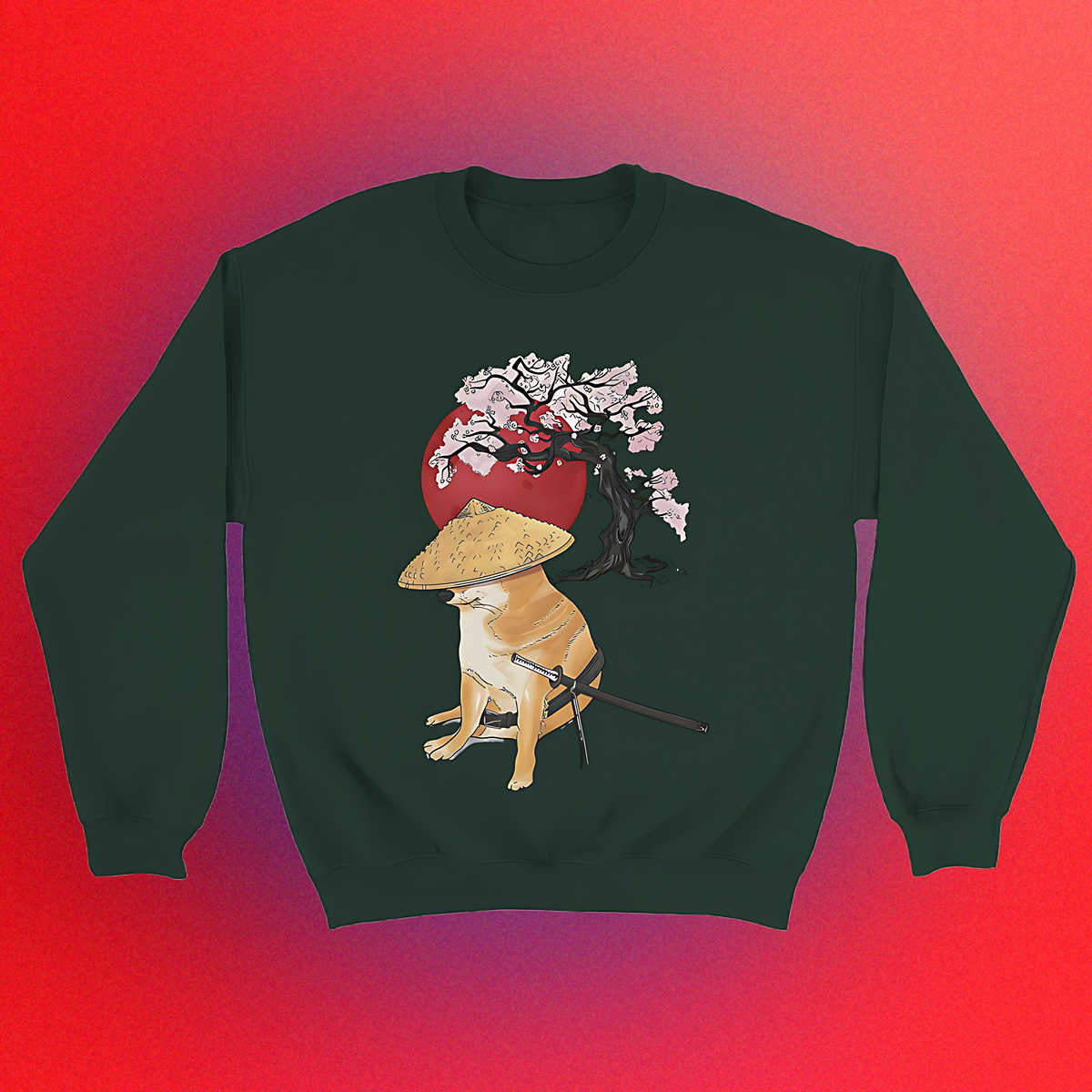 Basic sweater "Doge Samurai" unisex
