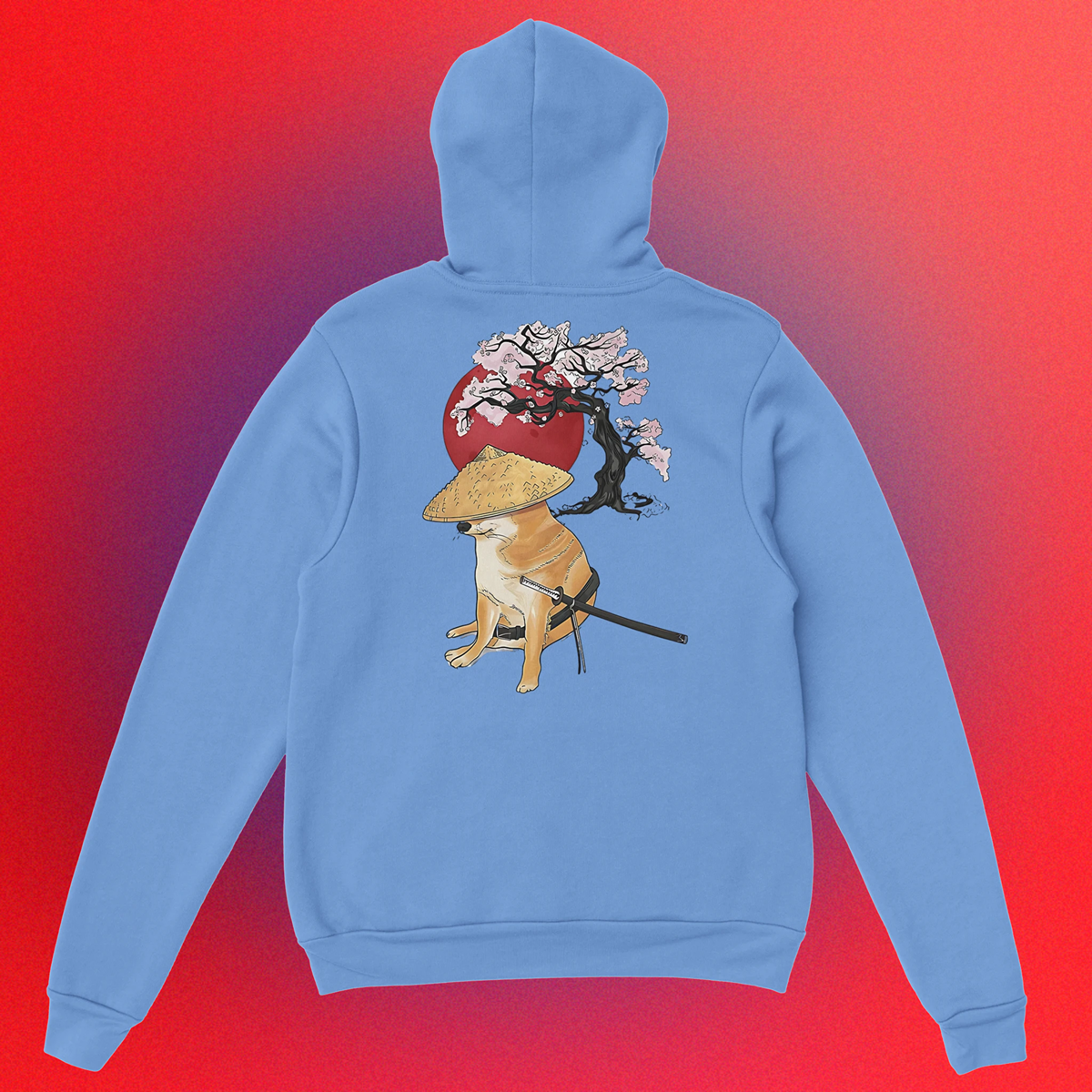 Hoodie "Doge Samurai" Unisex