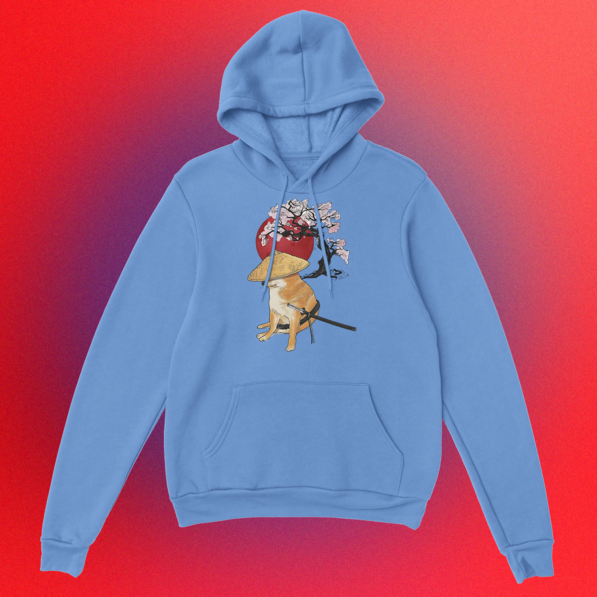 Hoodie "Doge Samurai" Unisex