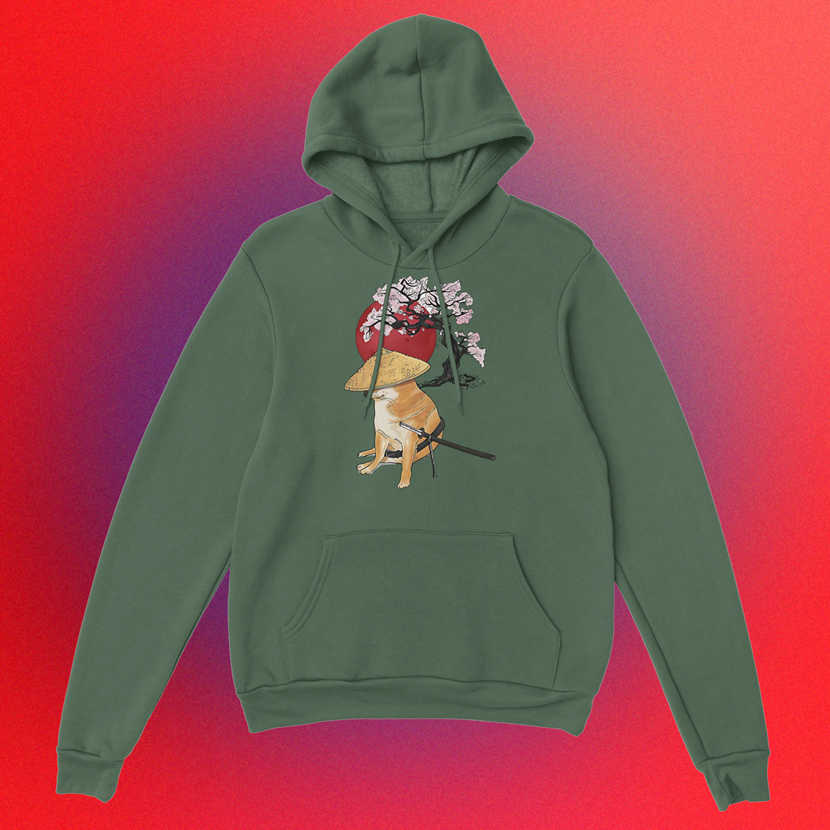 Hoodie "Doge Samurai" Unisex