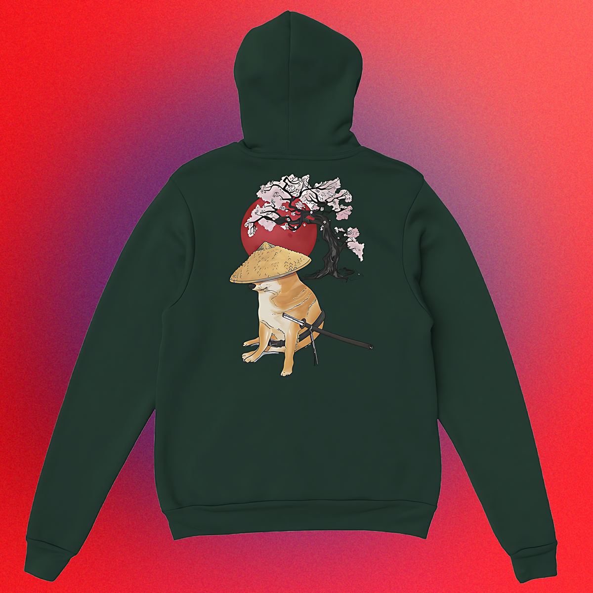 Hoodie "Doge Samurai" Unisex