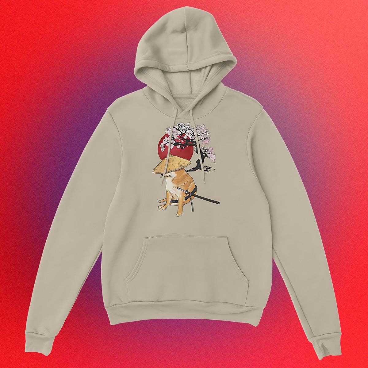 Hoodie "Doge Samurai" Unisex