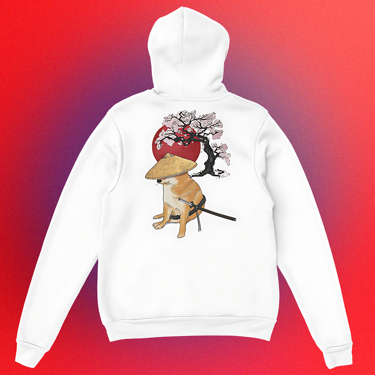 Hoodie "Doge Samurai" Unisex