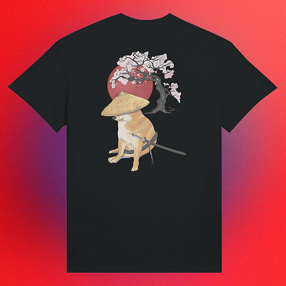 T-shirt "Doge Samurai" Unisex