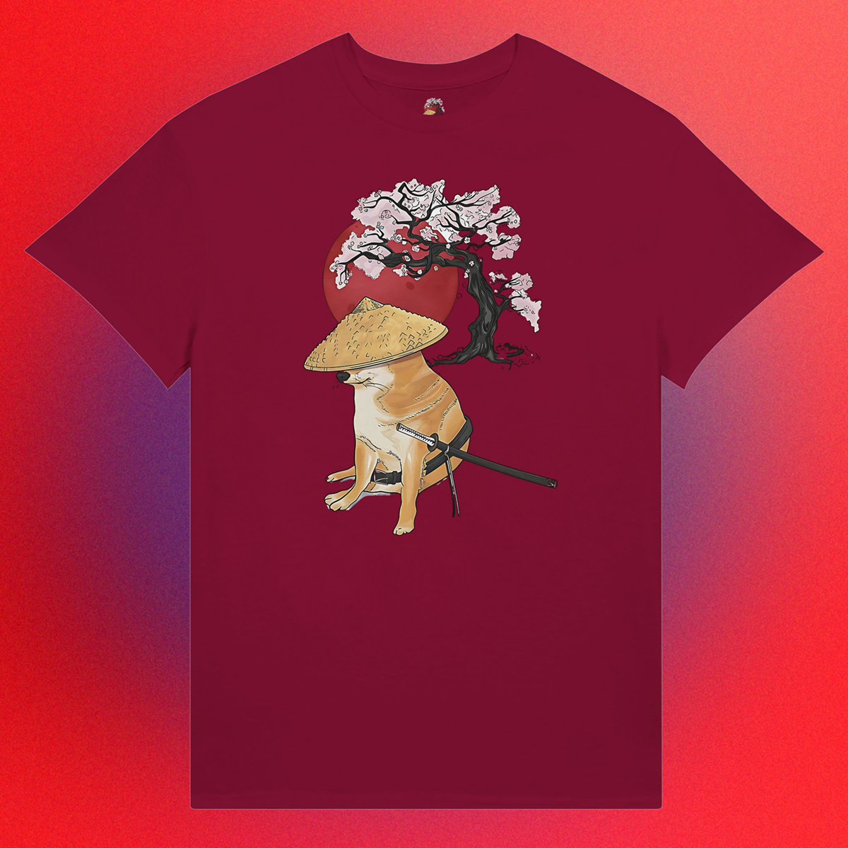 T-shirt "Doge Samurai" Unisex