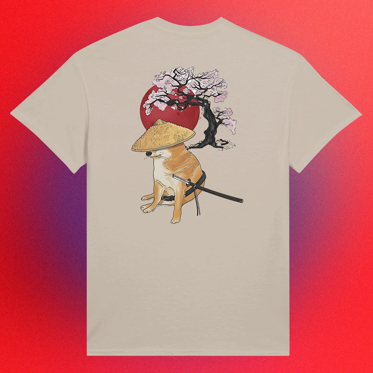 T-shirt "Doge Samurai" Unisex