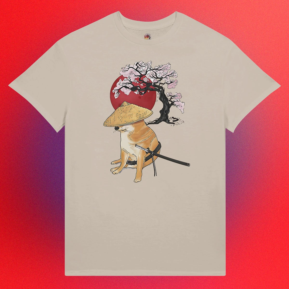 T-shirt "Doge Samurai" Unisex