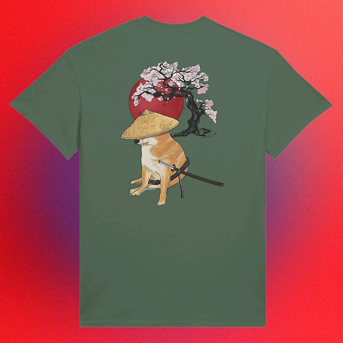 T-shirt "Doge Samurai" Unisex