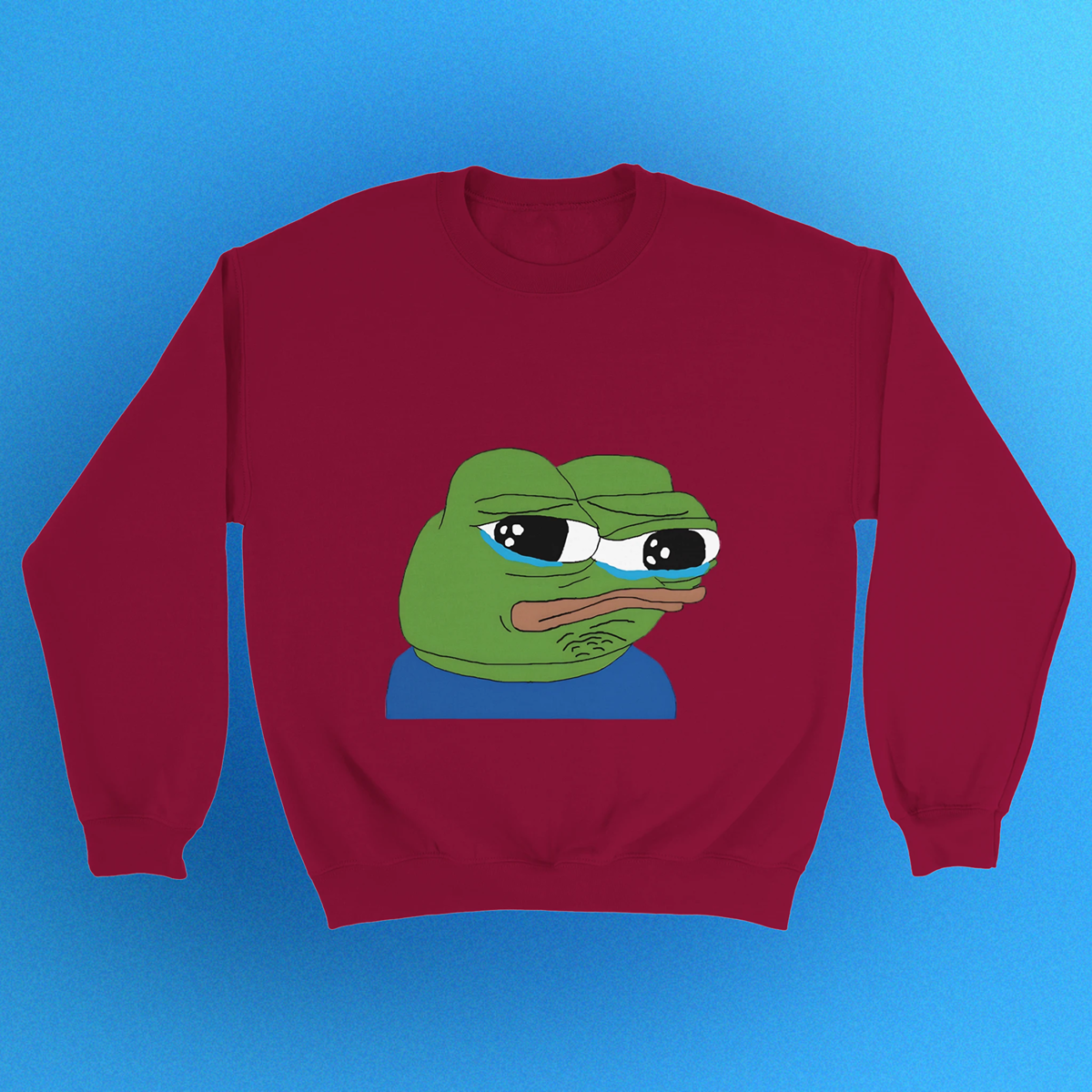 Basic sweater "Pepe Sad" unisex