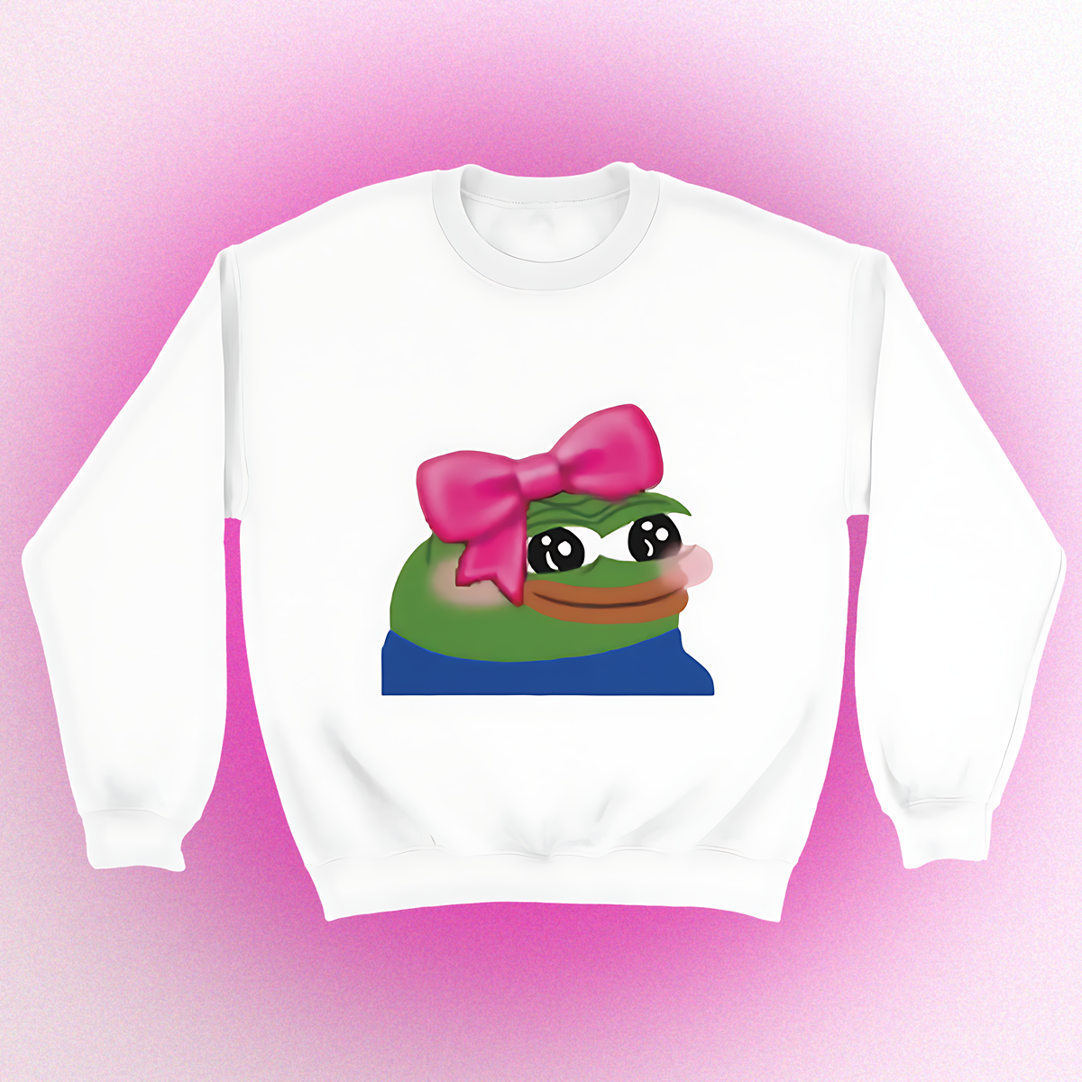 Basic sweater "Cute Pepe" unisex