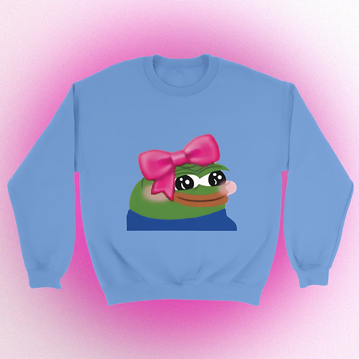 Basic sweater "Cute Pepe" unisex