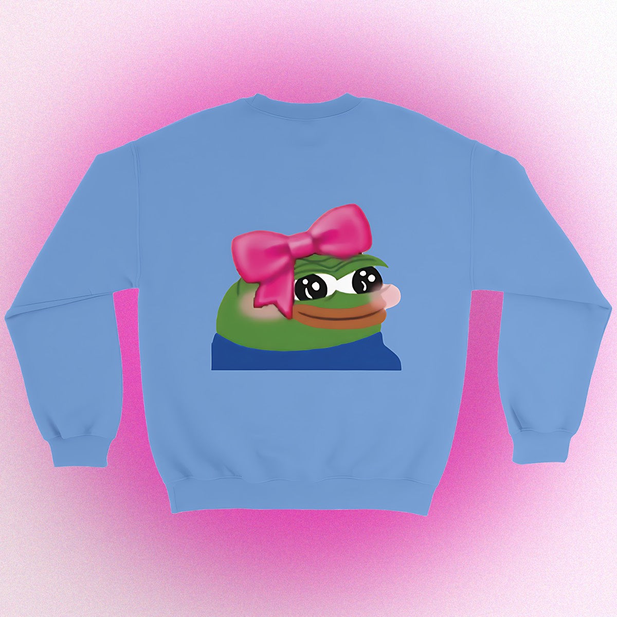 Basic sweater "Cute Pepe" unisex