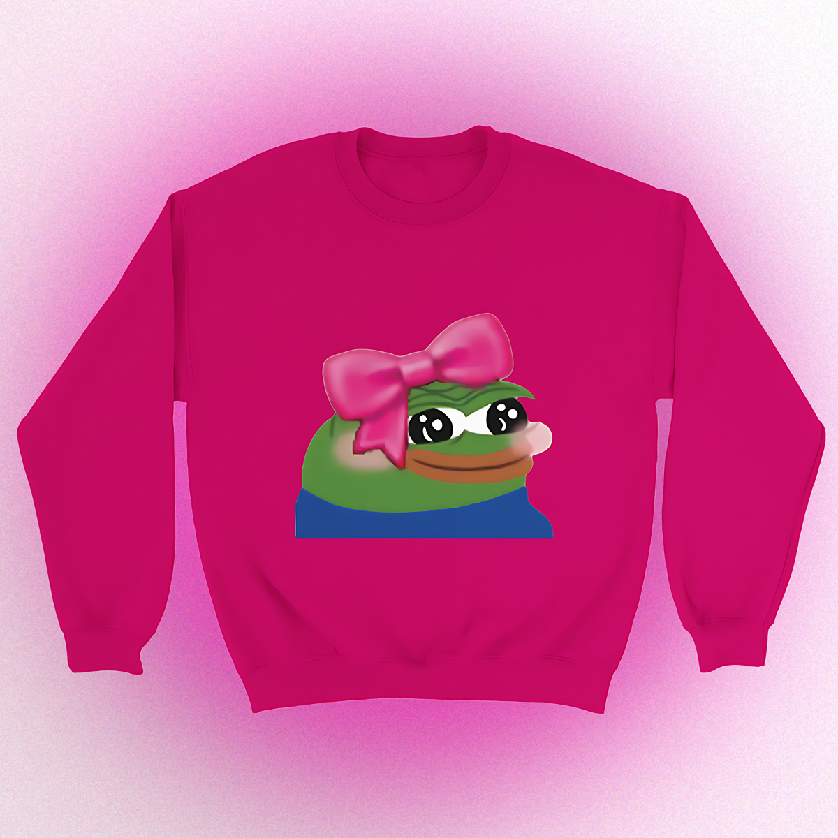 Basic sweater "Cute Pepe" unisex