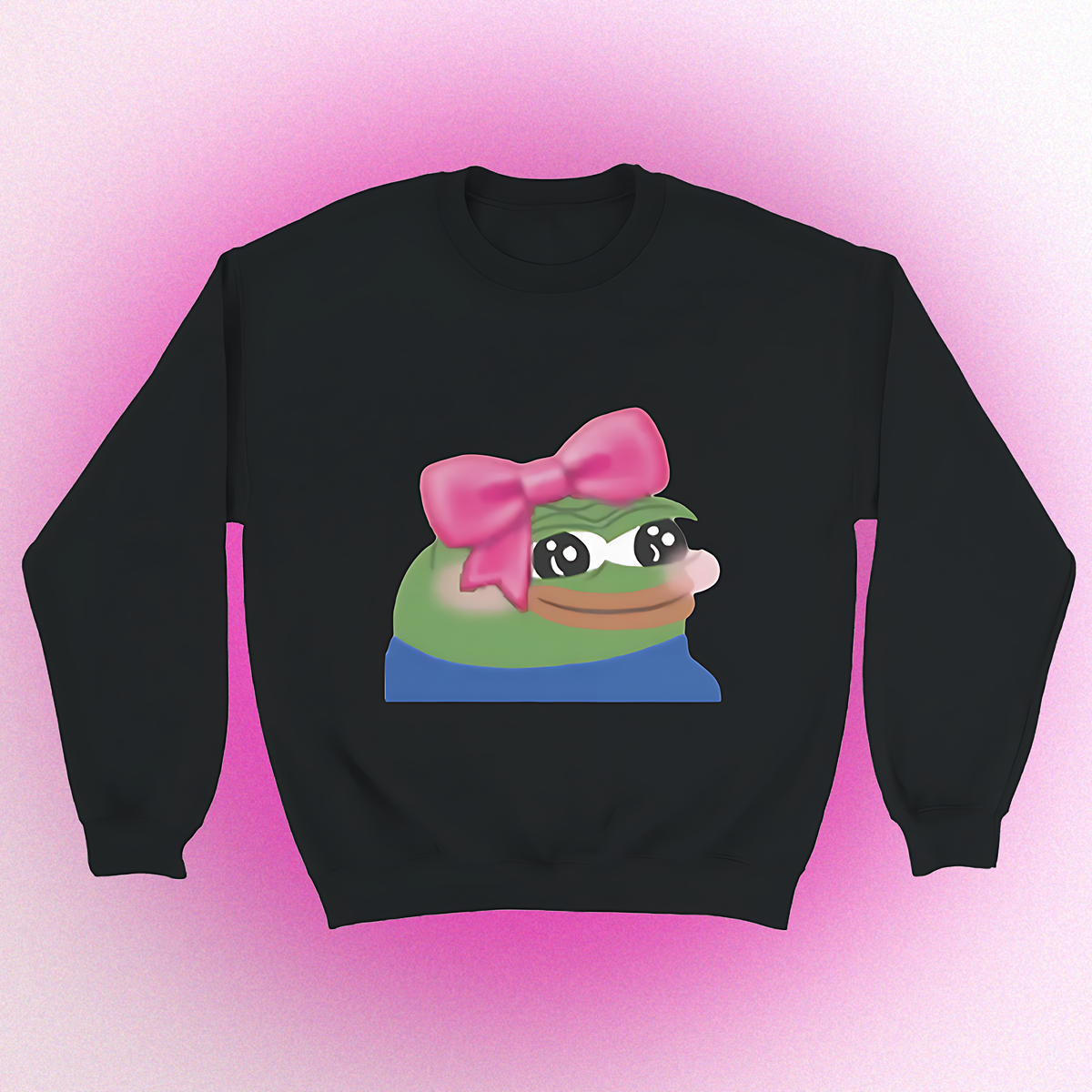 Basic sweater "Cute Pepe" unisex