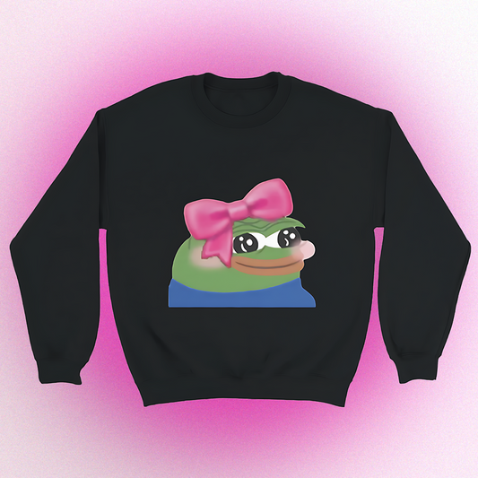 Basic sweater "Cute Pepe" unisex