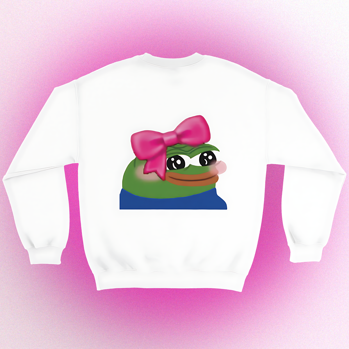Basic sweater "Cute Pepe" unisex