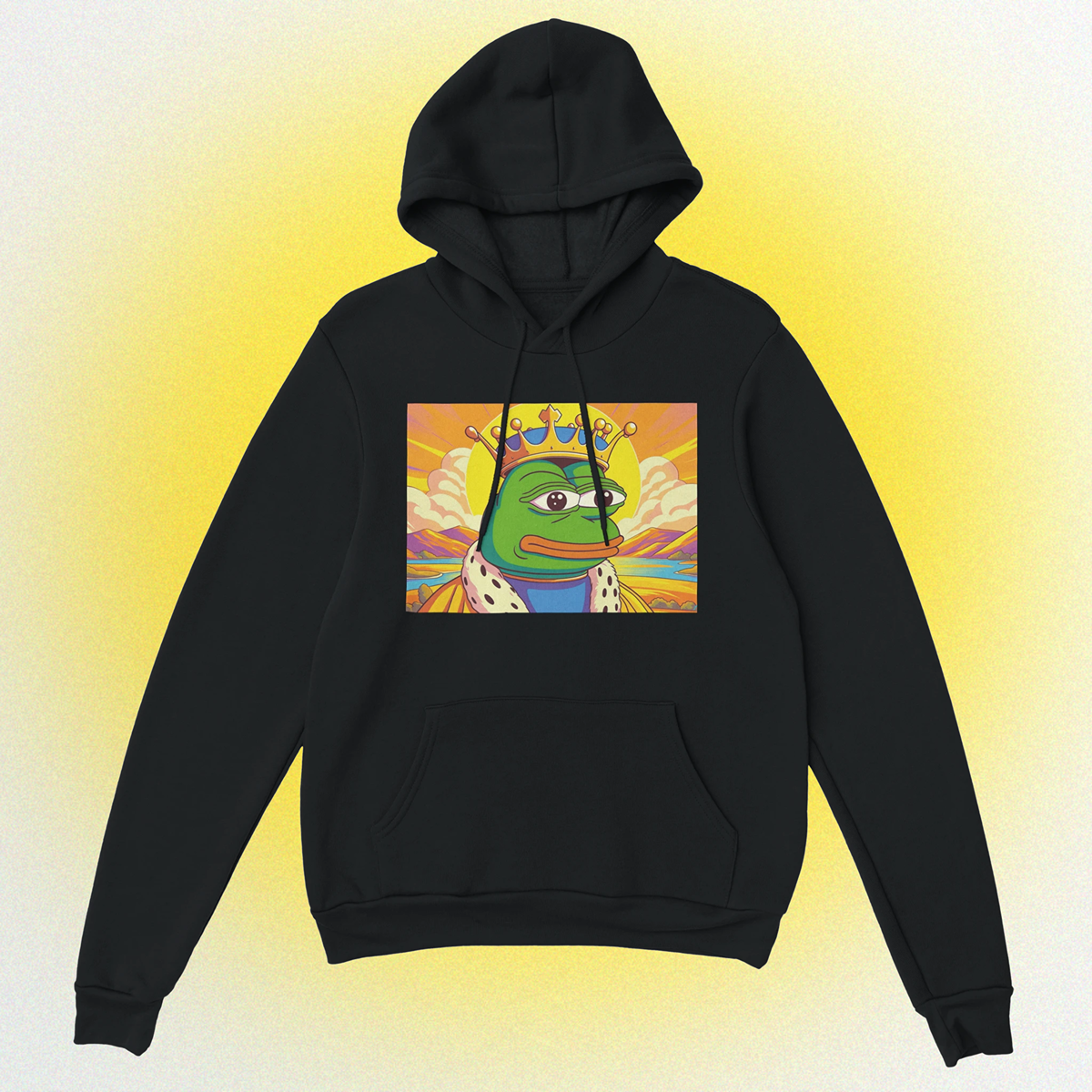 Hoodie "King Pepe" Unisex