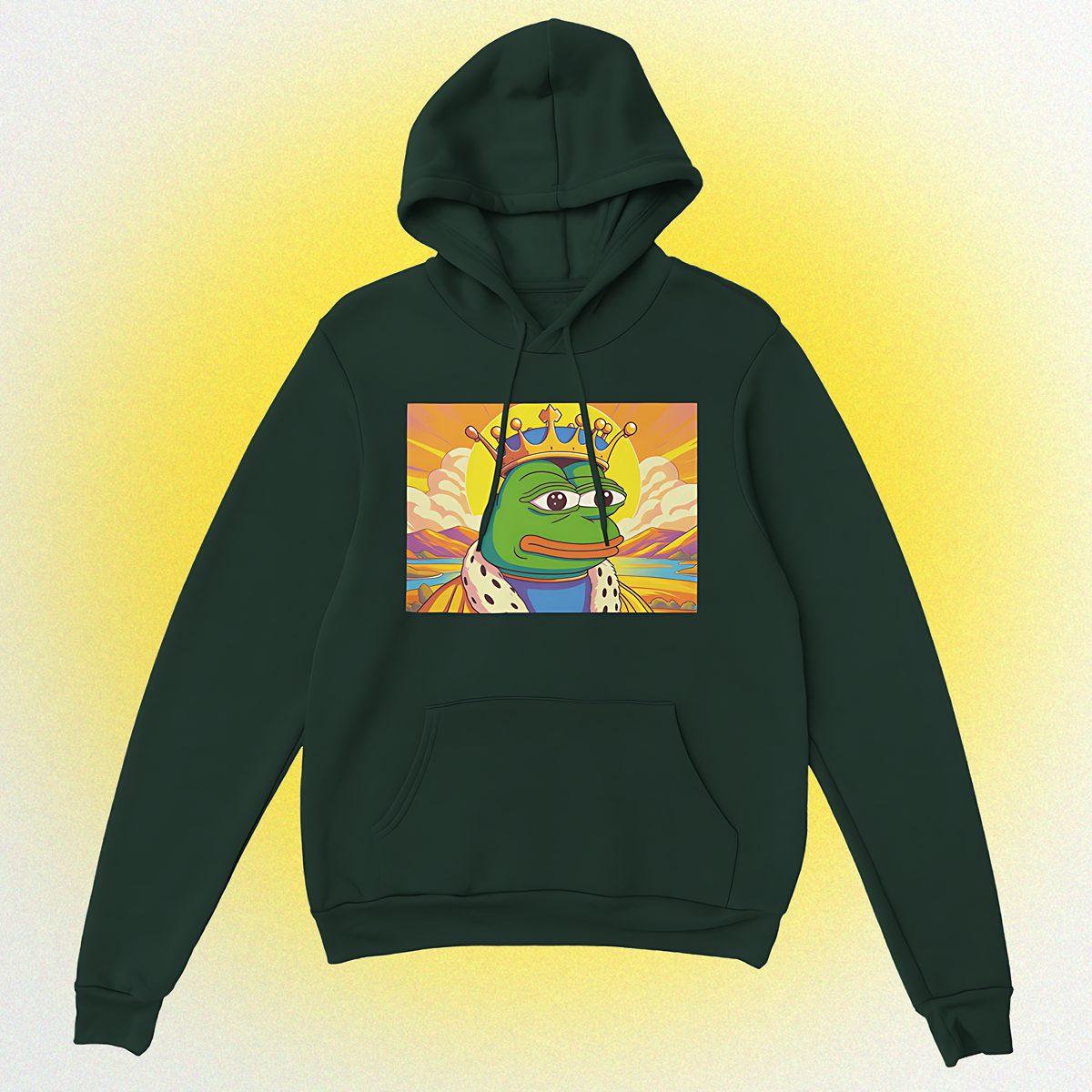 Hoodie "King Pepe" Unisex
