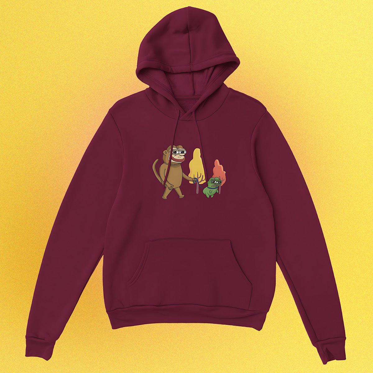 Hoodie "Ponkewifdog" Unisex