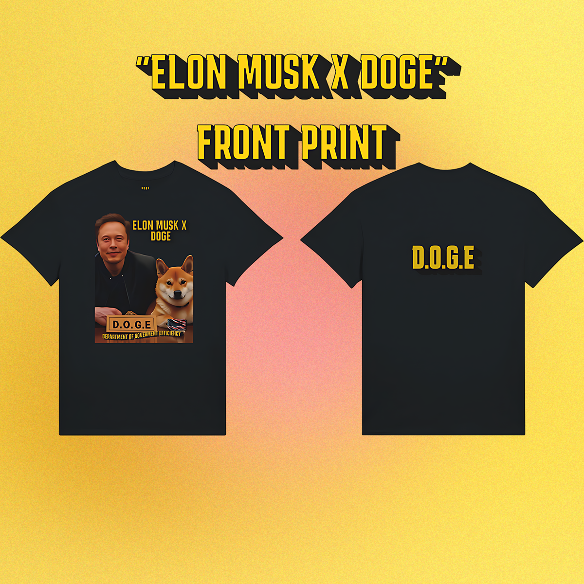 T-Shirt Dogecoin "Elon Musk x Doge"
