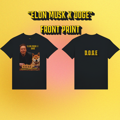 T-Shirt Dogecoin "Elon Musk x Doge"