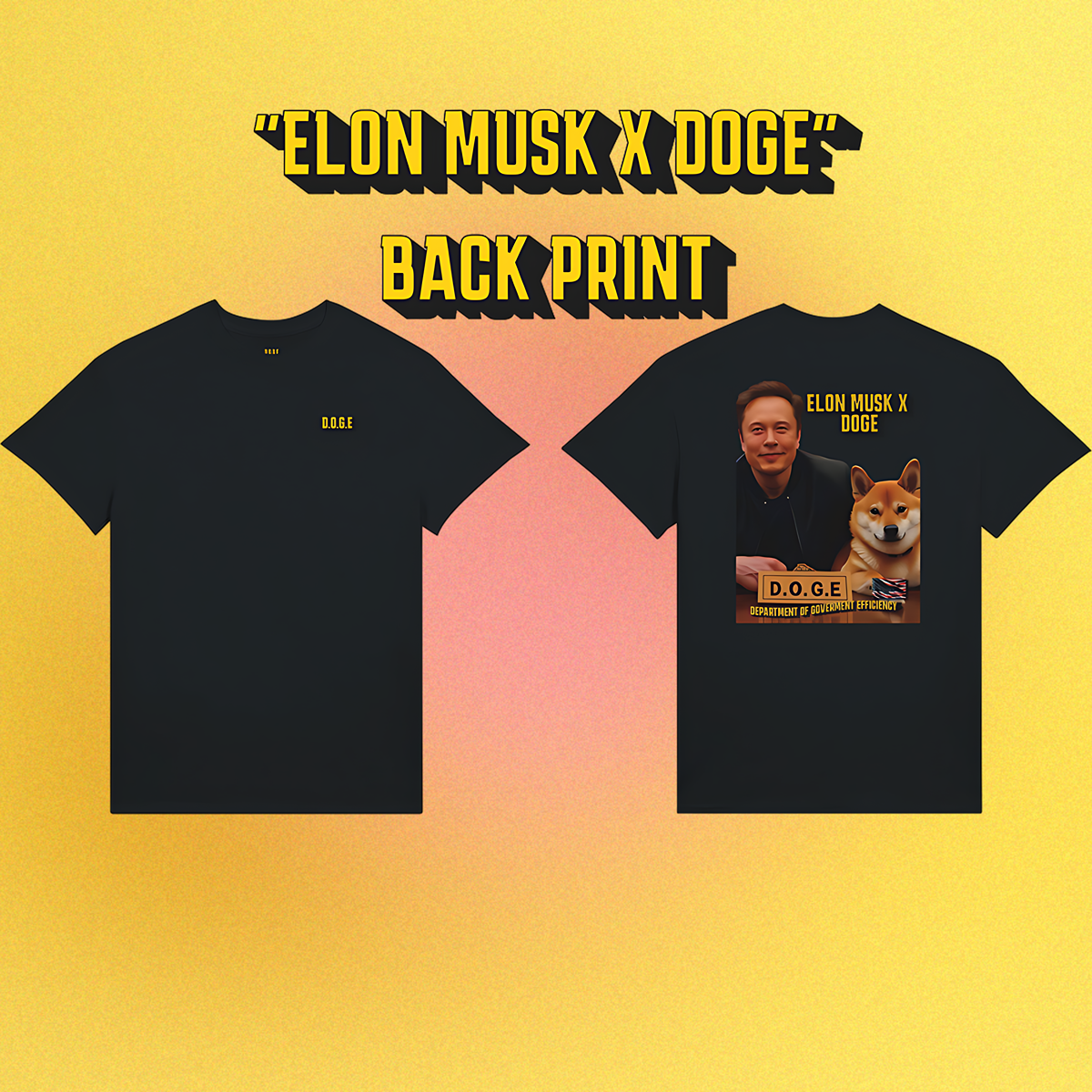 T-Shirt Dogecoin "Elon Musk x Doge"