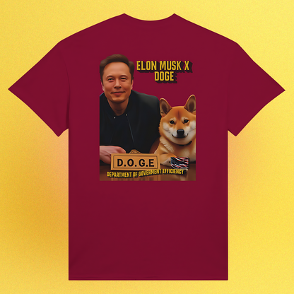 T-Shirt Dogecoin "Elon Musk x Doge"