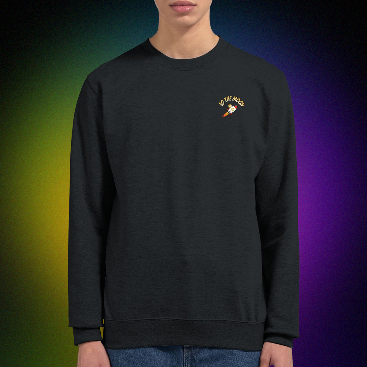 Premium unisex sweater "To the Moon" V1