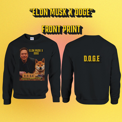 Basic unisex sweater DOGE "Elon Musk x Doge"