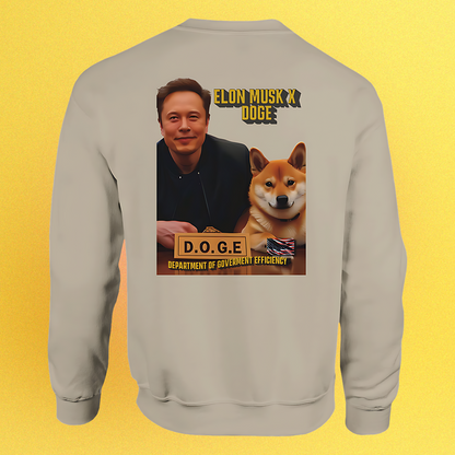 Basic unisex sweater DOGE "Elon Musk x Doge"