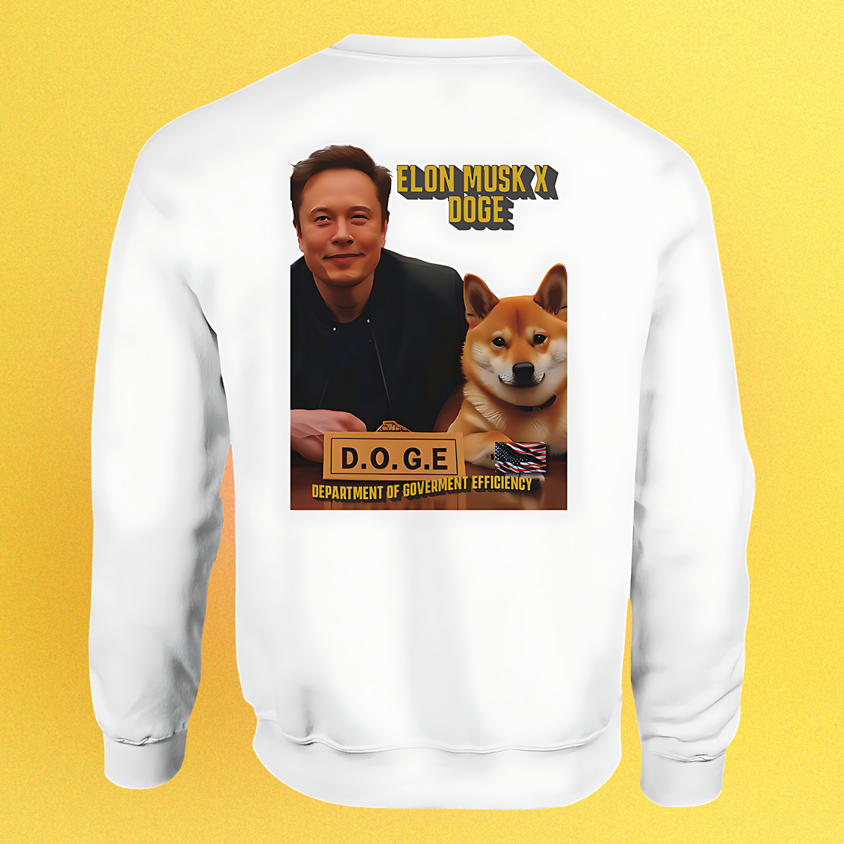 Basic unisex sweater DOGE "Elon Musk x Doge"