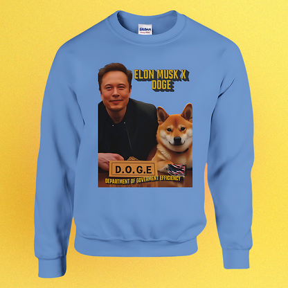 Basic unisex sweater DOGE "Elon Musk x Doge"