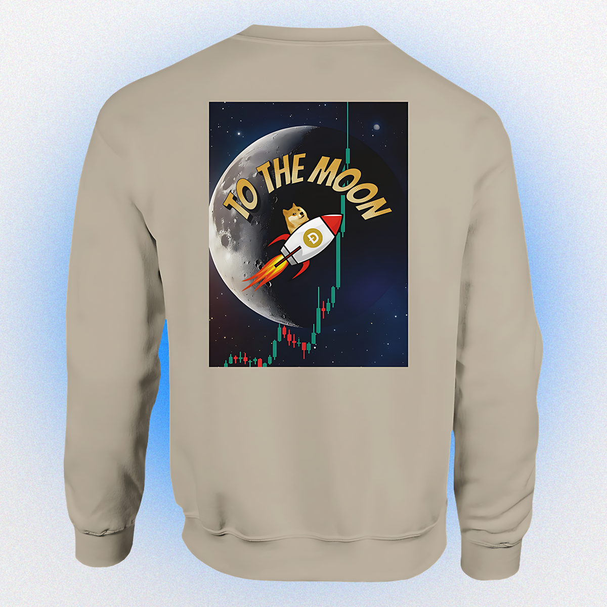Basic unisex sweater "To the Moon" V3